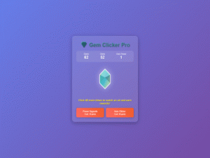 Gem Clicker Pro Action Game
