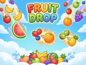 Fruit Merge Puzzle