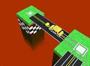 Blocky Taxy Zigzag Puzzle Arcade