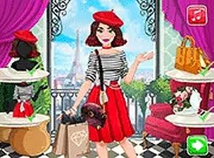 Fashion in France Dress-Up Game