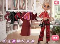 Fashion Stories: Lady in Red Dress Up